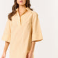 Lilia white and orange dress