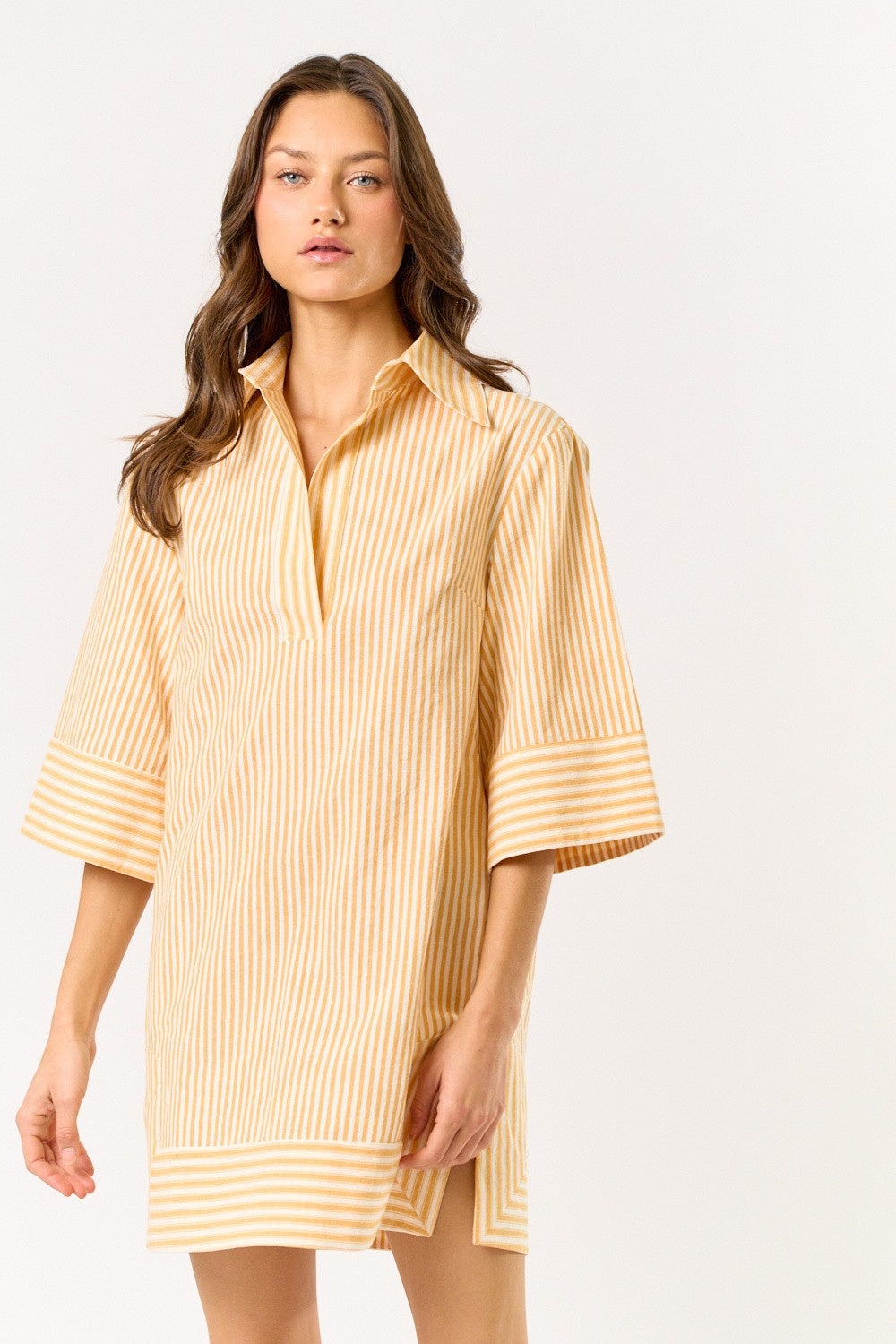 Lilia white and orange dress