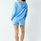 Brushed Lounge Hoodie Denim
