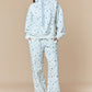 Polly Blue Floral Hoodie