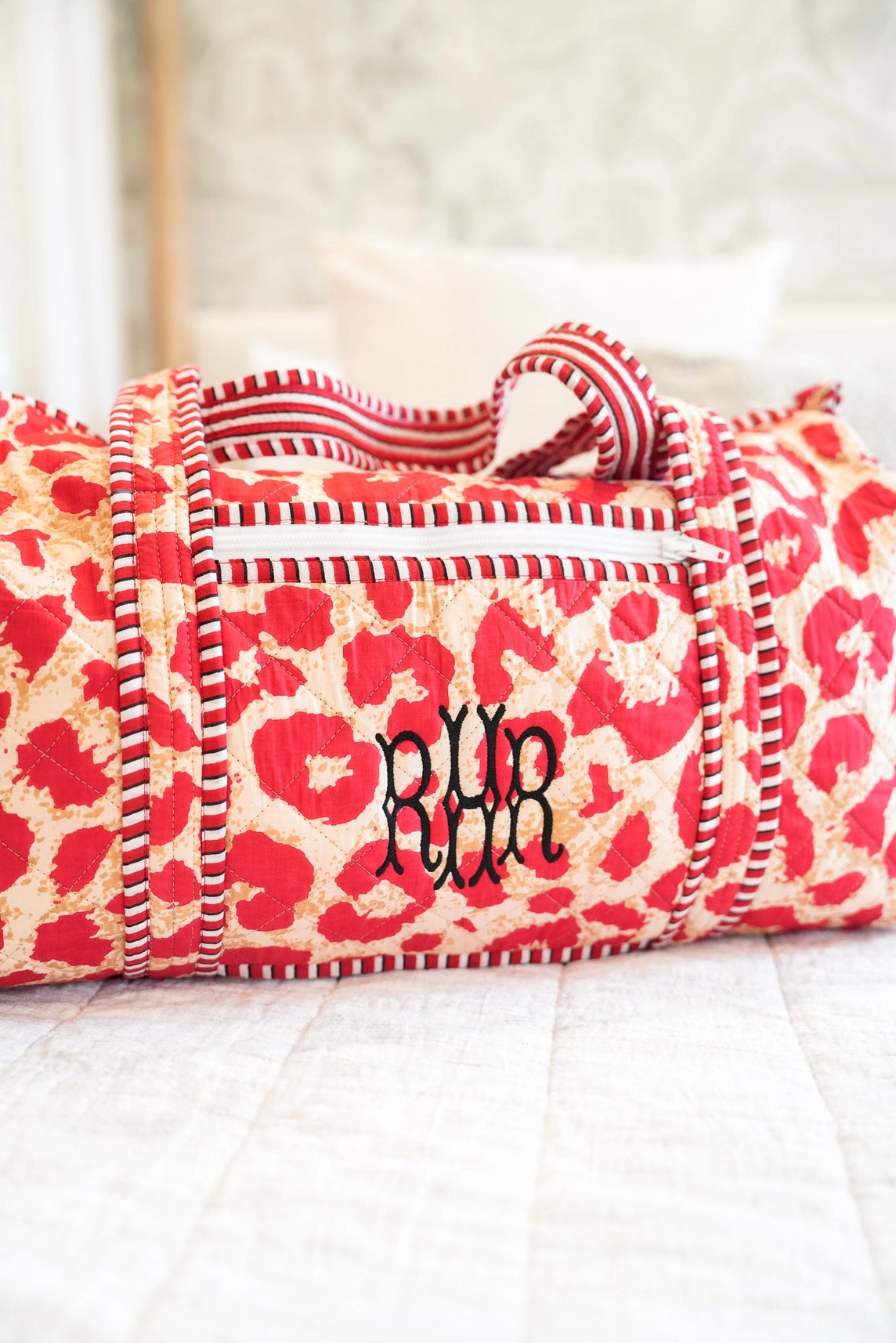 Red Leopard Duffel Bag