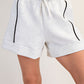 Poly Modal Piping Shorts grey