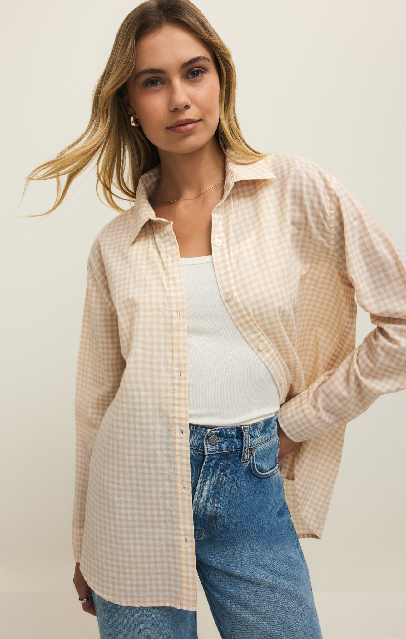 Z SUPPLY SEAPORT BUTTON UP TOP