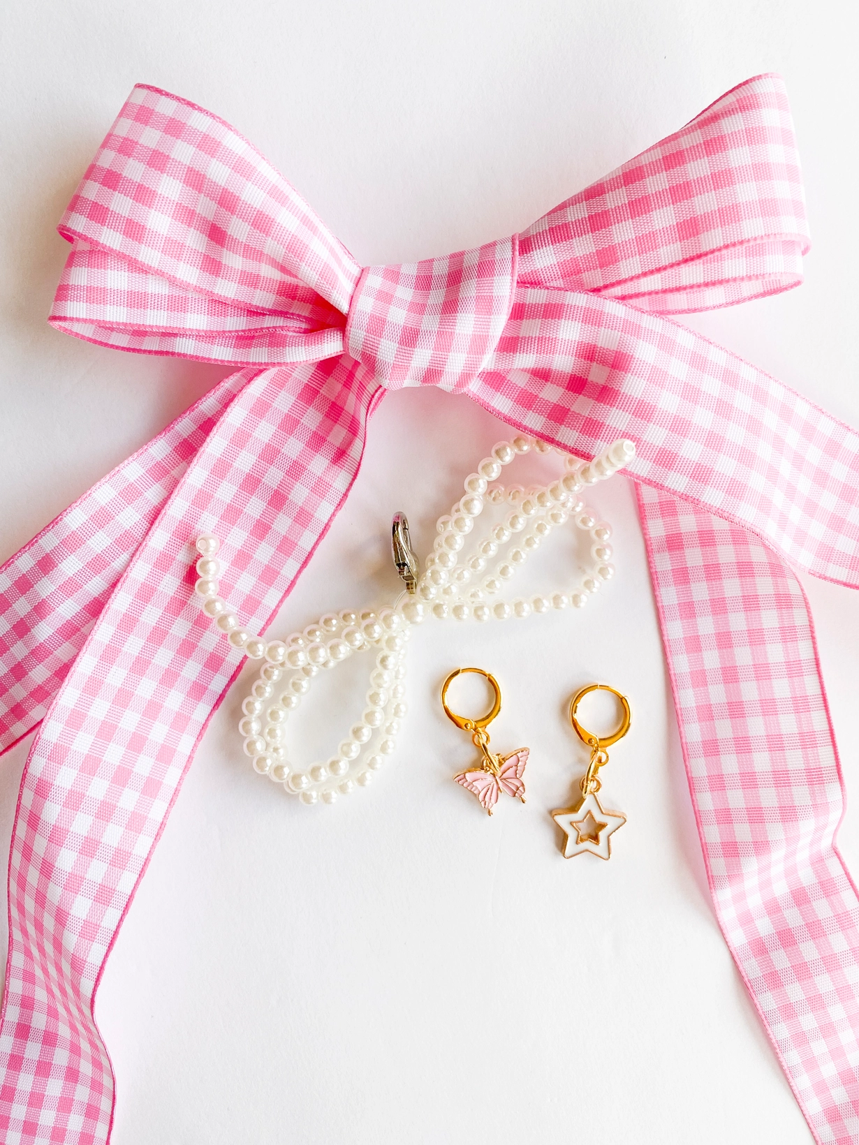 Gingham Shoe Charms and Lace Sets | Sneaker Charm Sets