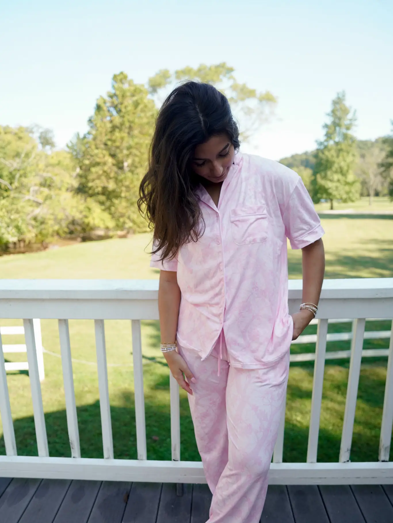 Pink Camo - Short Sleeve + Pant Pajama Set