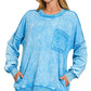 Acid Was Front Pocket Pullover Deep Sky