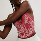 Free People Movement DAY DREAM COLORBLOCK CAMI / CRANBERRY COMBO