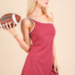 Jen Athletic Dress Maroon