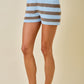 Darla Blue and Brown Set Shorts