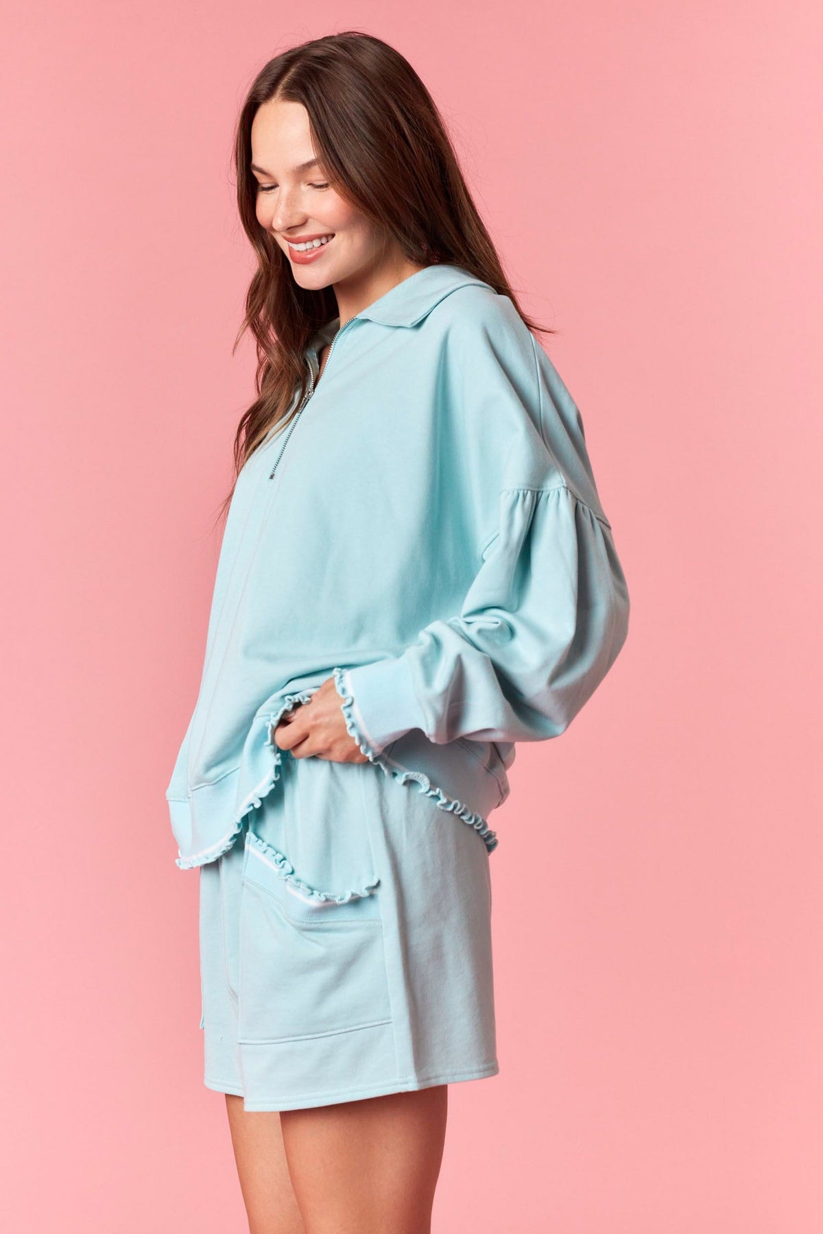 Polly Blue Sweatshirt