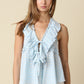 Elena Ruffle Tie Top