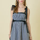 Diana Black Gingham Dress