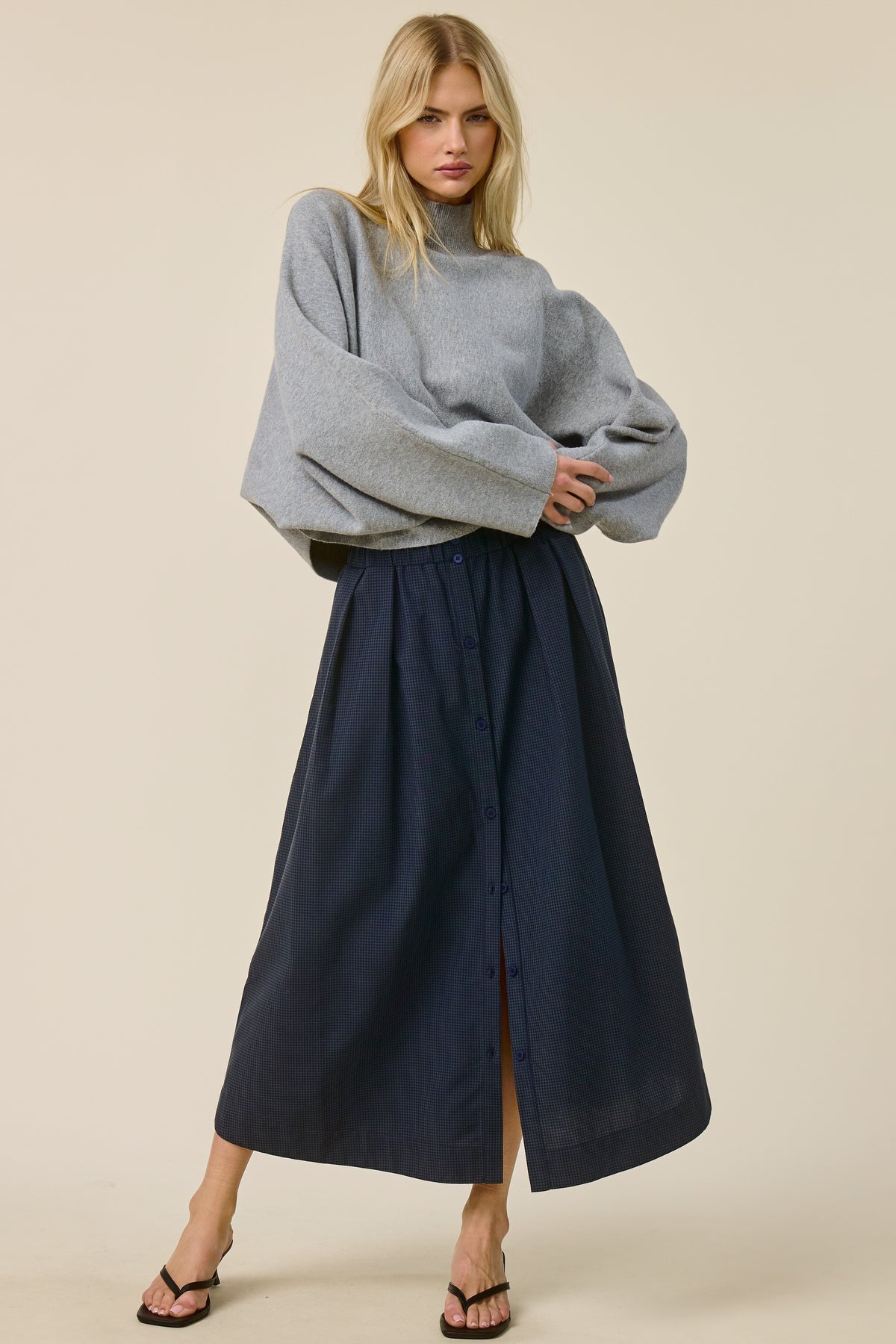 Mimi Heather Grey Sweater