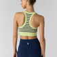 GO TO STRIPE BRA / VAPOR LIME / MARS