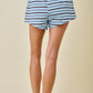 Diana Blue and Brown Set Shorts