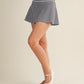 Katherine Black Gingham Skirt