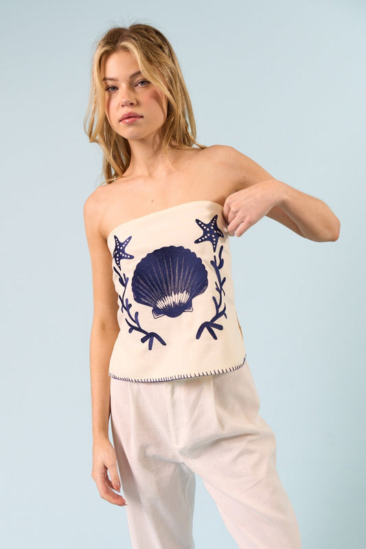 Brooke linen top