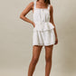 Lainey White Lace Trim Romper