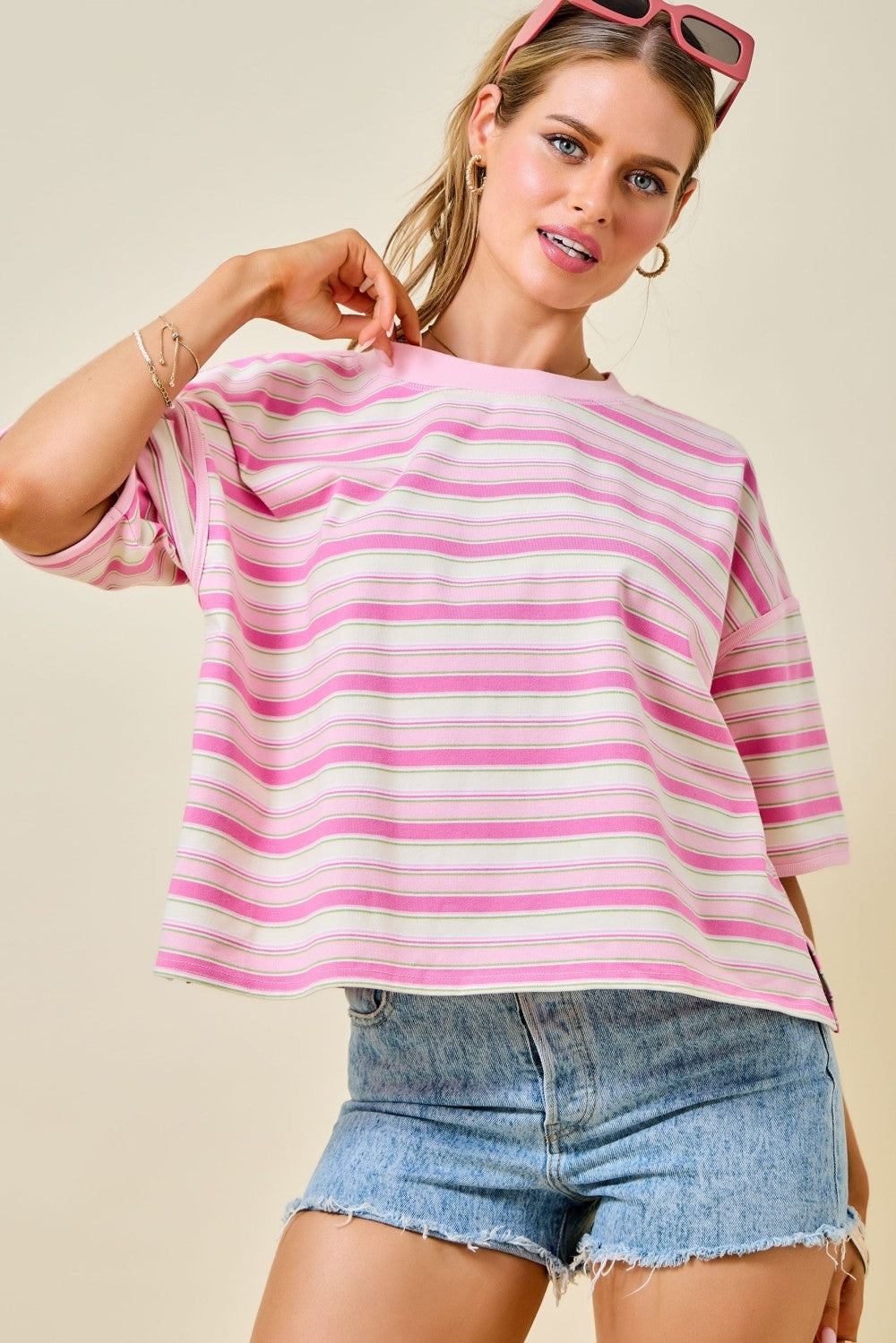 Daisy Pink Multi Sweatshirt Top