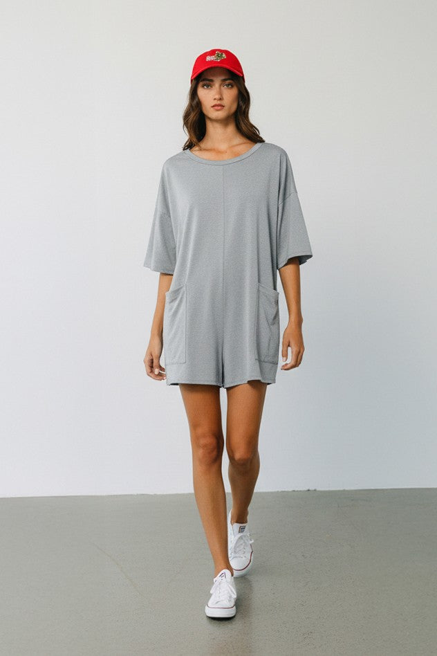 Becky Slate Oversized Romper