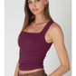 Clean Line Square Shirred Top