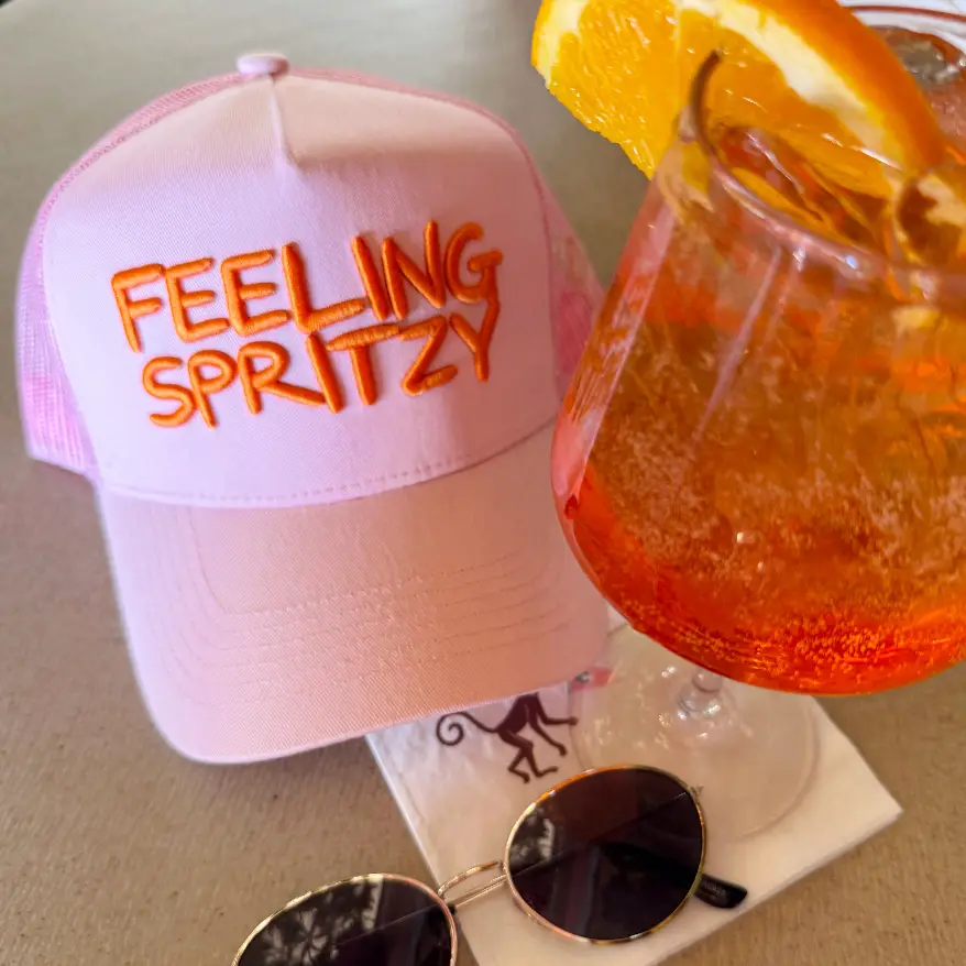 Feeling Spritzy - Pink Vintage Trucker Hat