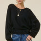 Molly Black Knit Sweater
