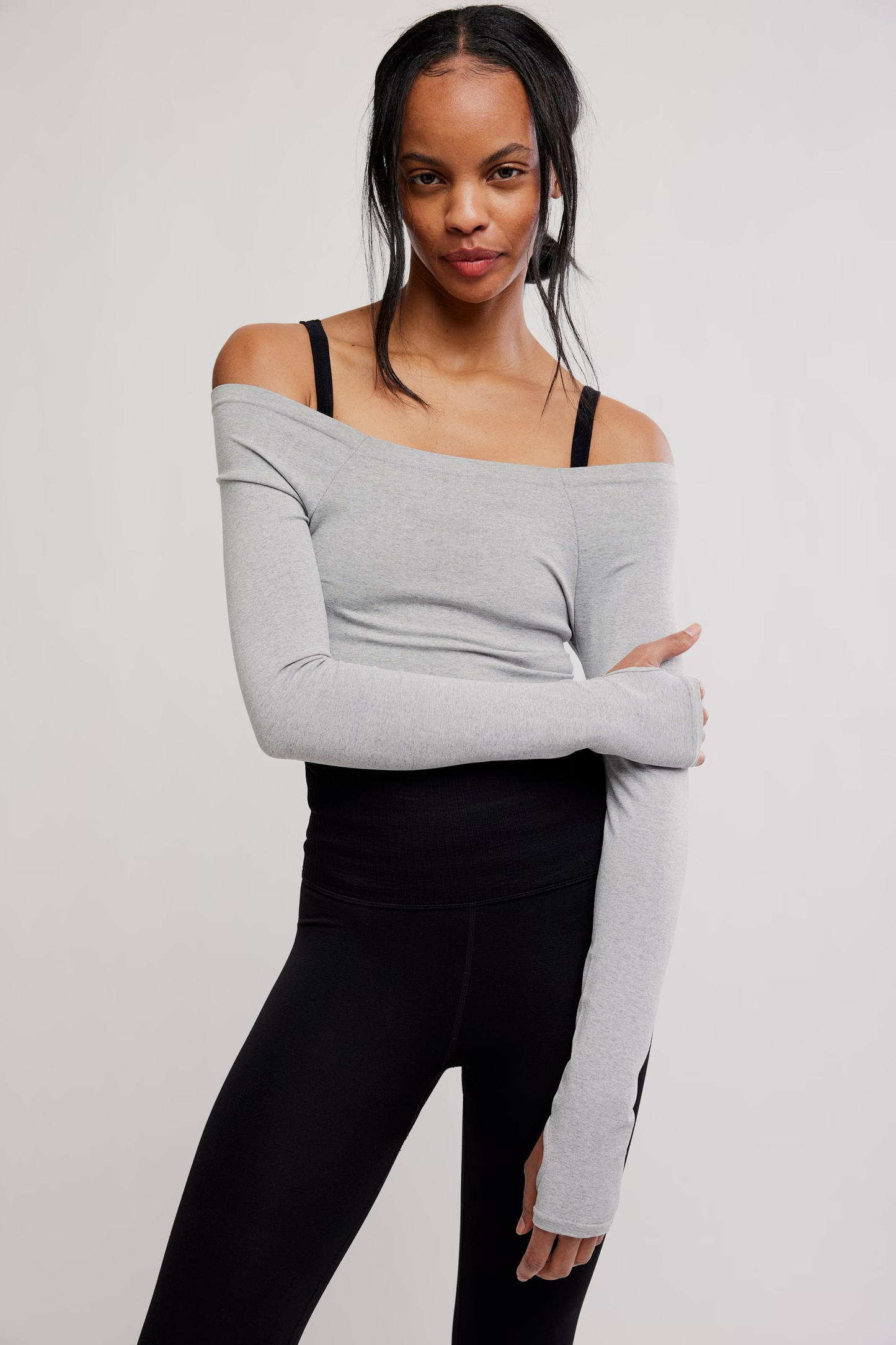HIGH PLANK OTS LAYER / HEATHER GREY