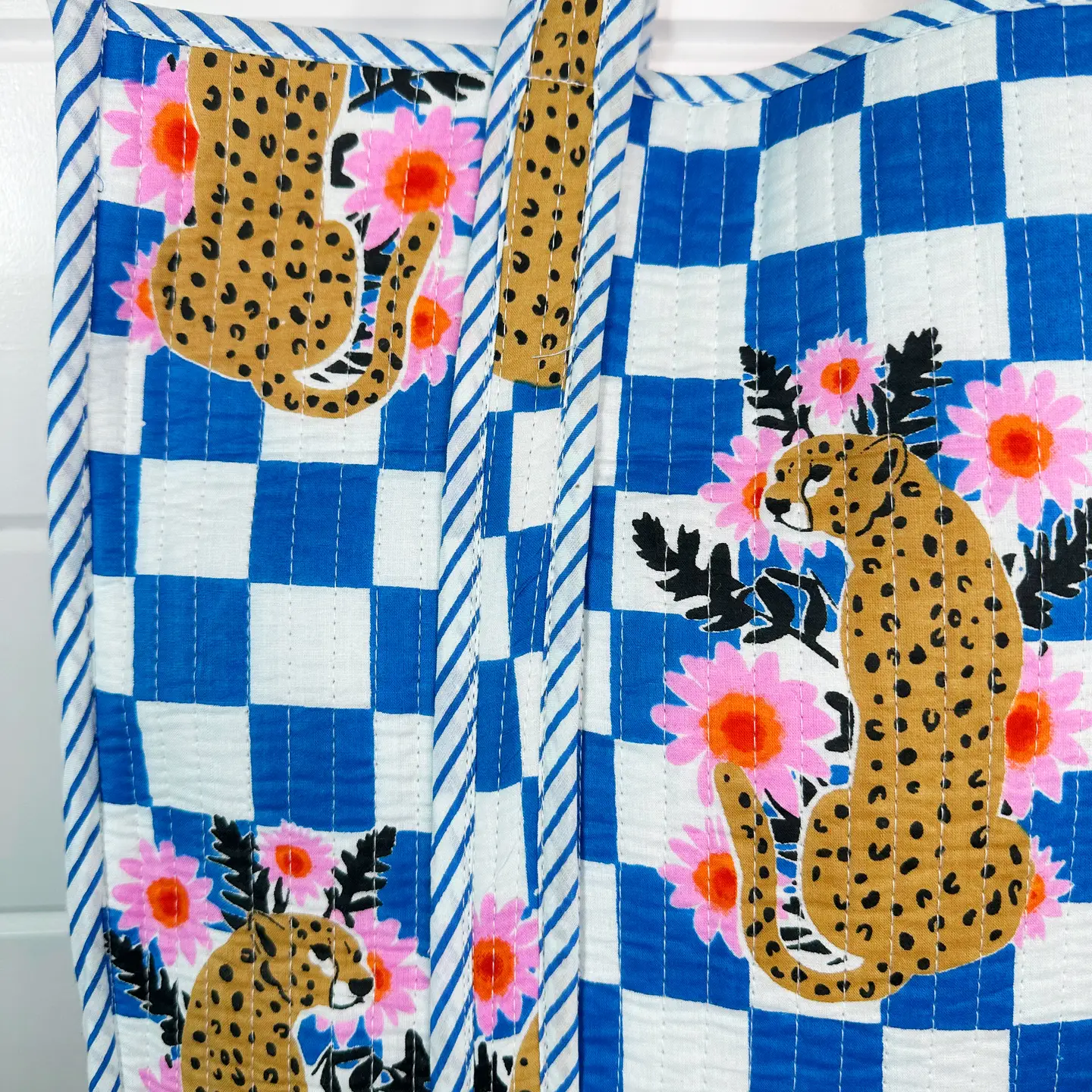 Jaguar Print Tote Quilted Tote