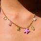 Anya 18K Gold Non-Tarnish Starts and Palm Charm Necklace