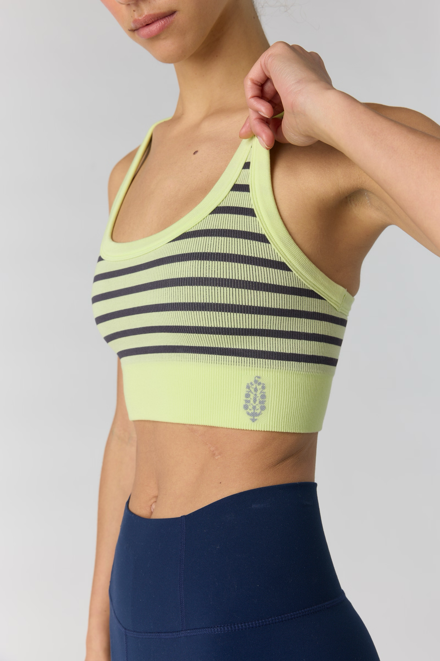 GO TO STRIPE BRA / VAPOR LIME / MARS