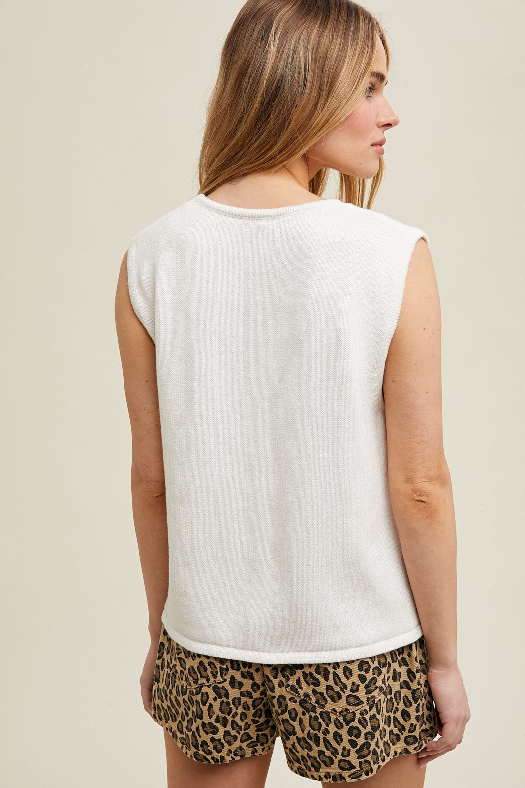 Willow Off White Vest