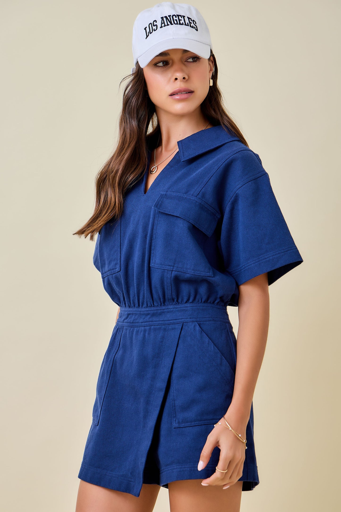 Davina Denim Romper