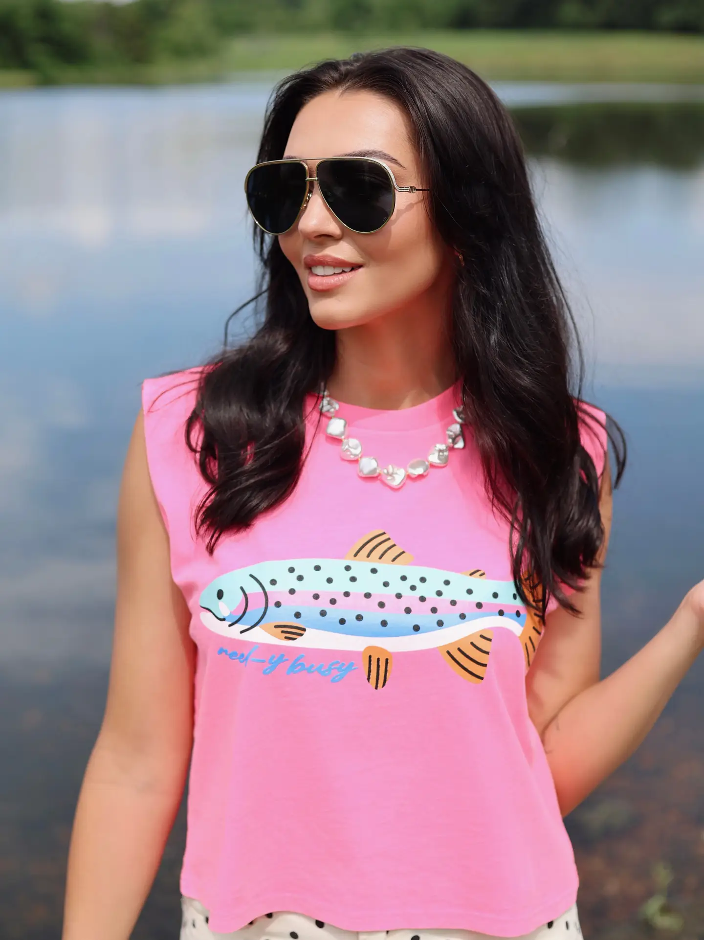 Reel Cute Rainbow Trout Tank