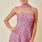 Darla Pink Floral Scarf Dress