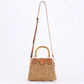 Straw Beach Bag with Bamboo Handle