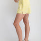 Modal Scuba Stripe Skort Lemon