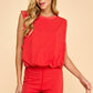 Teresa Red Romper