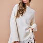 Dua Ivory Fringe Sweater