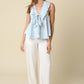 Elena Ruffle Tie Top