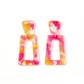 Kennedy pink and orange earrings