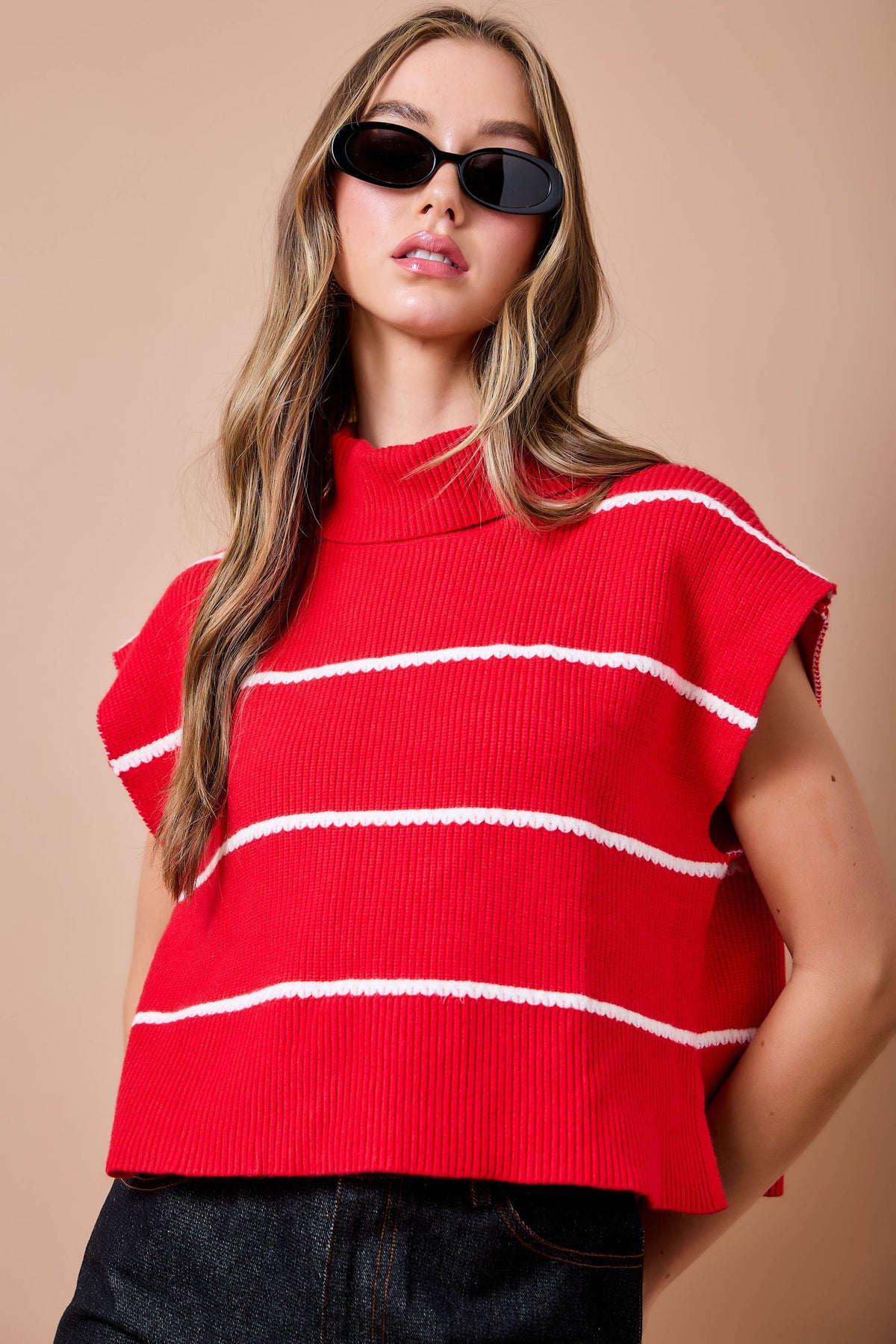 Darla Red Sweater