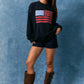 Landry Navy Flag Top