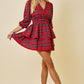 Deka Plaid Tiered Dress