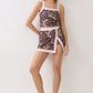 Botanical Bird Printed Athleisure Skort