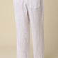 Millie Wide-leg Drawstring Linen Pants