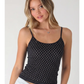 White Polka Dot Strap Cami