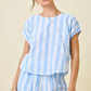 Daphne Blue Striped Set