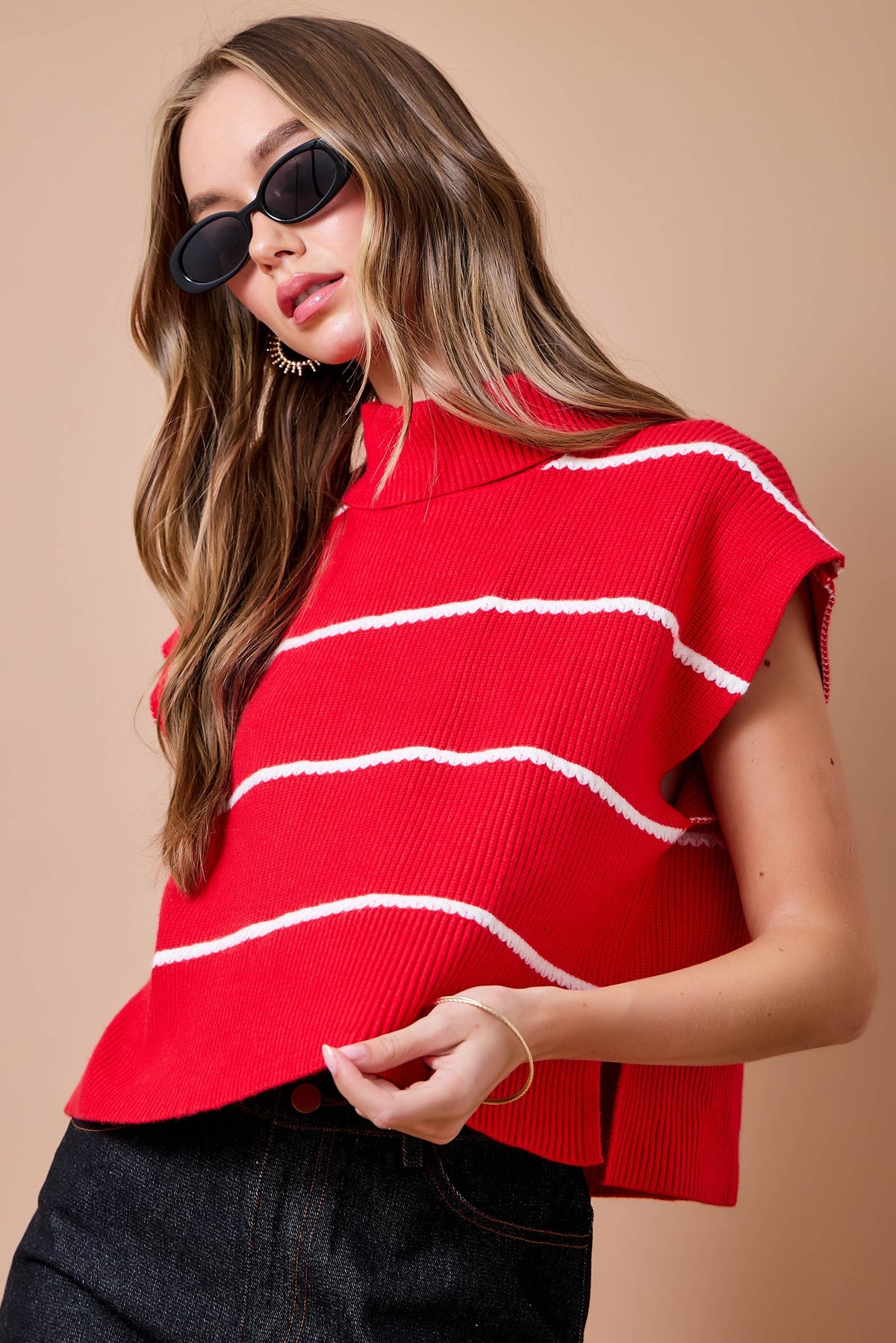 Darla Red Sweater