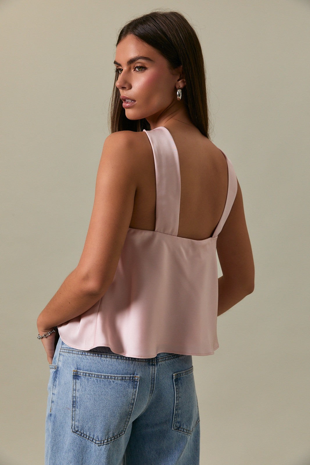Lily Baby Pink Satin Top